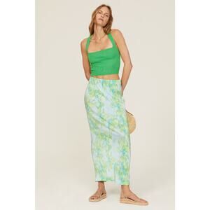 Louna green tie back tank